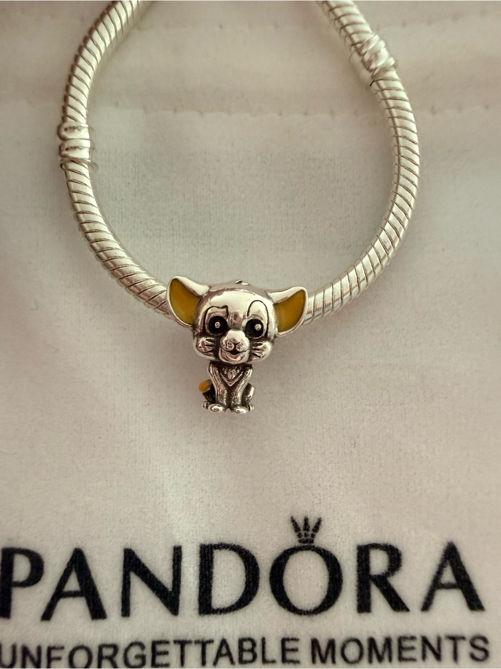 Authentic Pandora Charm, Young Cub Simba